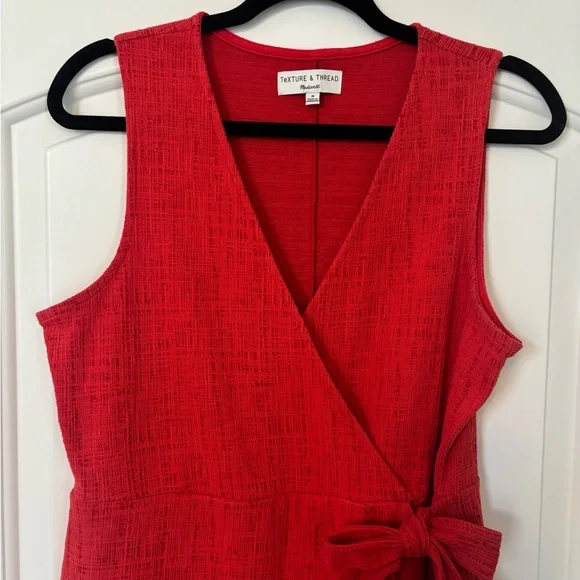 Madewell Texture & Thread Crosshatch Side-Tie Dress - Picture 5 of 8